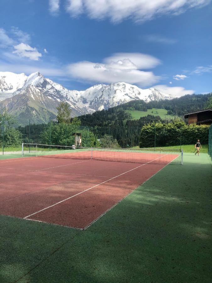 Studio Turquoise Quartier Grattague Vue Montblanc 圣热尔韦莱班 外观 照片