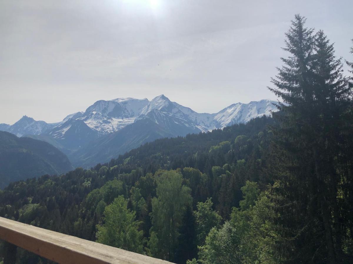 Studio Turquoise Quartier Grattague Vue Montblanc 圣热尔韦莱班 外观 照片