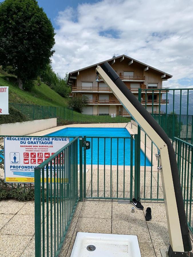Studio Turquoise Quartier Grattague Vue Montblanc 圣热尔韦莱班 外观 照片