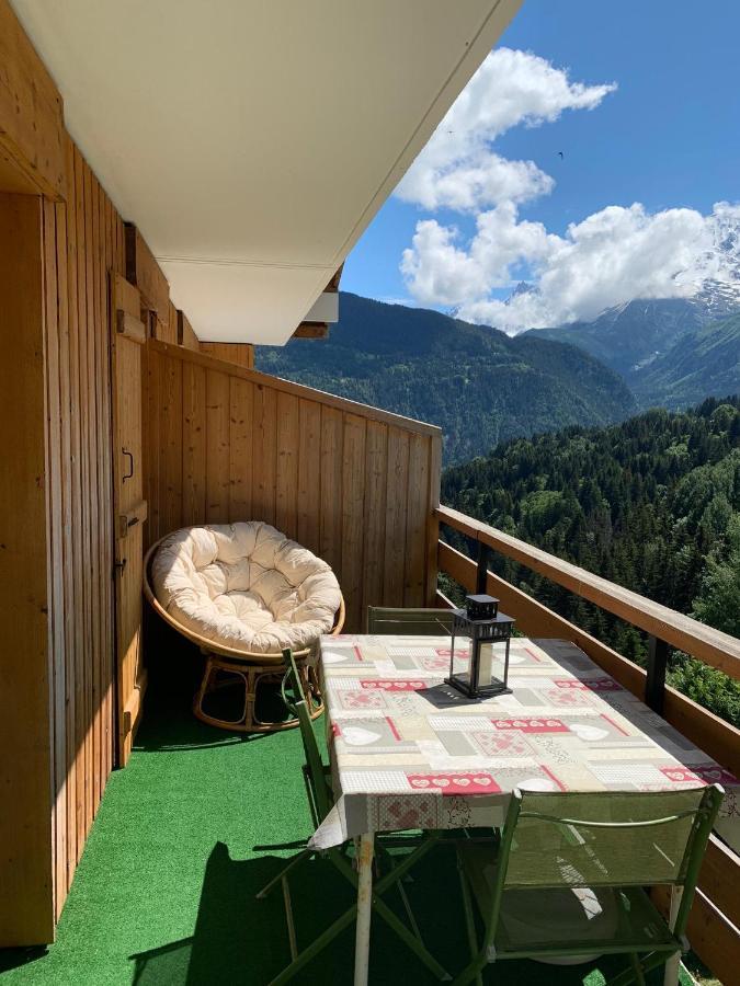 Studio Turquoise Quartier Grattague Vue Montblanc 圣热尔韦莱班 外观 照片