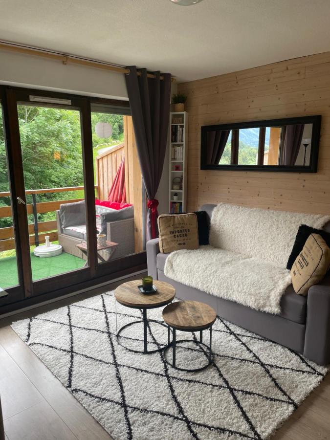 Studio Turquoise Quartier Grattague Vue Montblanc 圣热尔韦莱班 外观 照片