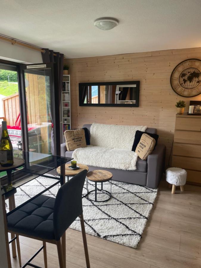 Studio Turquoise Quartier Grattague Vue Montblanc 圣热尔韦莱班 外观 照片