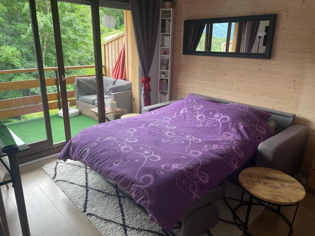 Studio Turquoise Quartier Grattague Vue Montblanc 圣热尔韦莱班 外观 照片