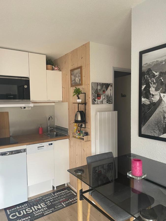 Studio Turquoise Quartier Grattague Vue Montblanc 圣热尔韦莱班 外观 照片
