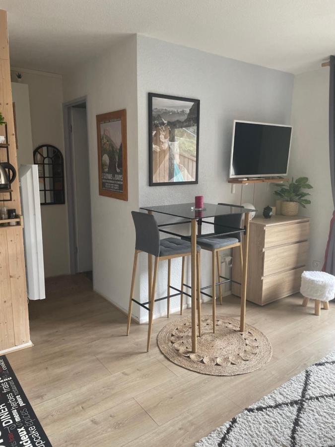 Studio Turquoise Quartier Grattague Vue Montblanc 圣热尔韦莱班 外观 照片
